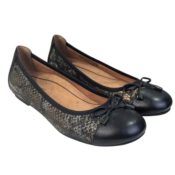 Vionic Spark Minna Boa Ballet Flats EUC $129 Size S3532